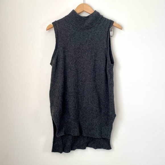 Daily Ritual Grey Turtleneck Sweater Vest - Picture 2 of 7